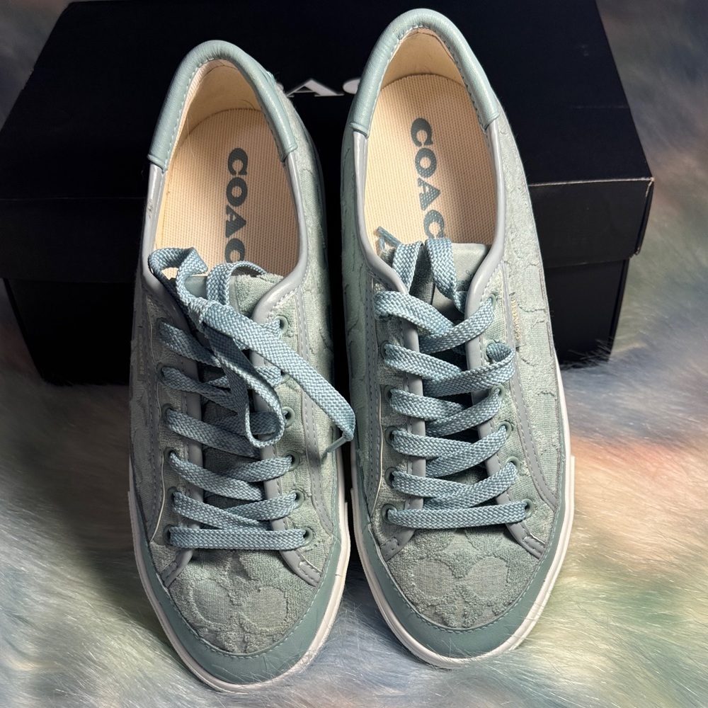Coach Women's Teal Sneakers